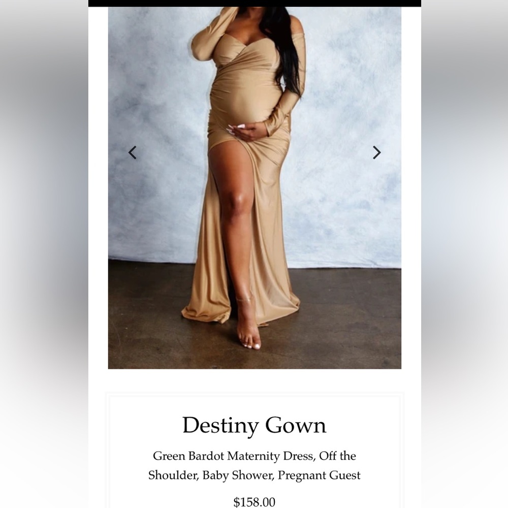 Gold Maternity Gown